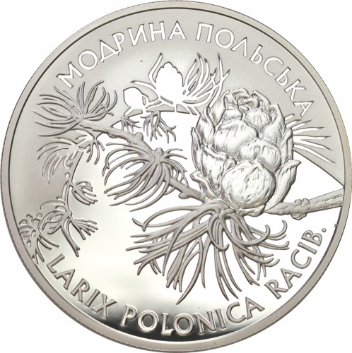 UKRAINA 10 UAH Modrzew polski 2001