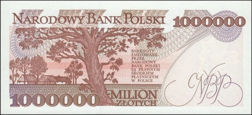 III RP 1000000 zł Władysław Reymont 1993 P-162a M