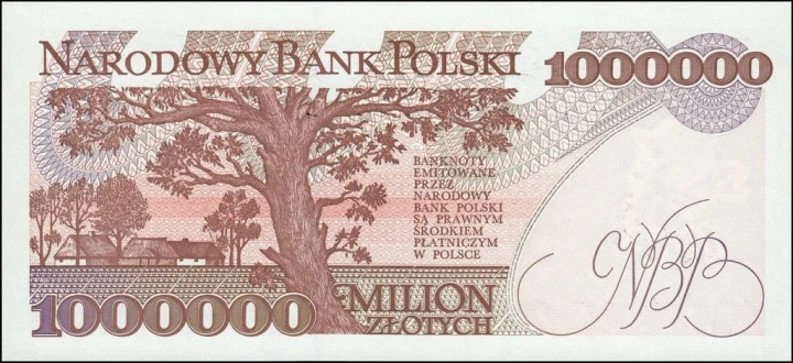 III RP 1000000 zł Władysław Reymont 1993 P-162a M