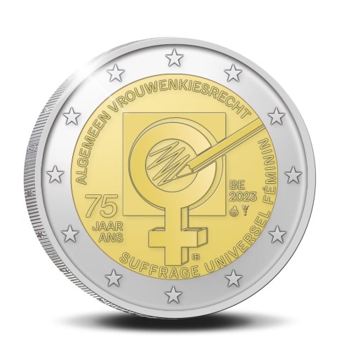 2 euro Belgia Prawa wyborcze kobiet 2023
