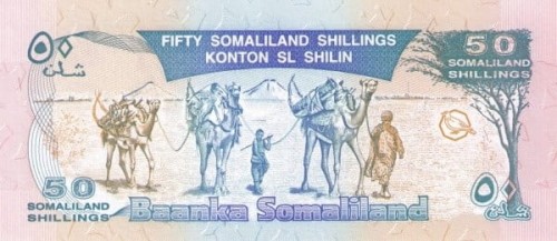 Somaliland 50 szylingów Wielbłądy 2002 P-7d