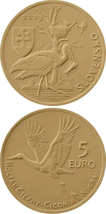 5 euro Słowacja Bocian 2023