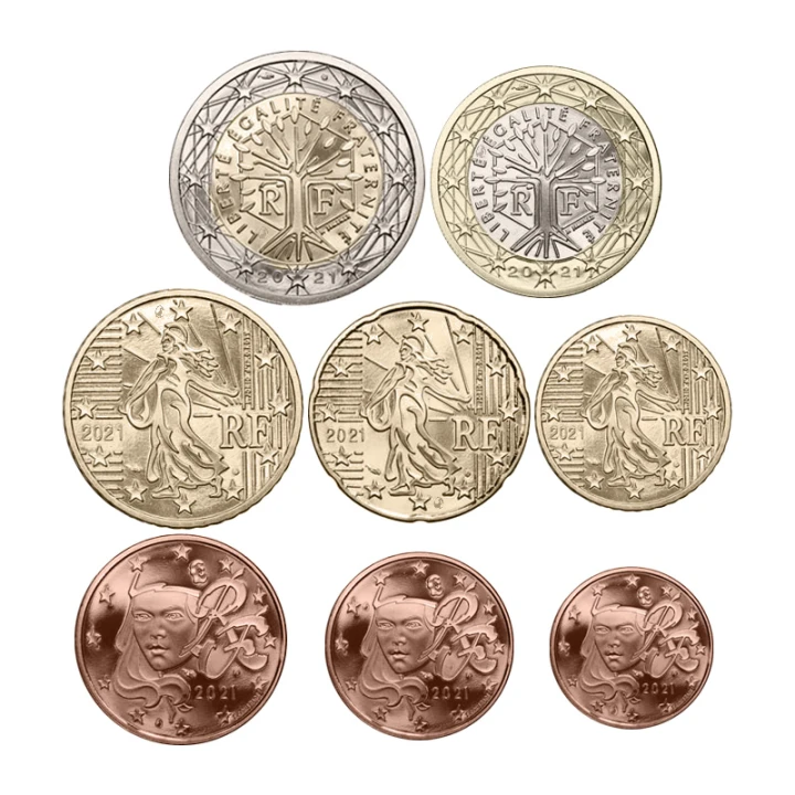 Euro set FRANCJA zestaw menniczy x8 2021