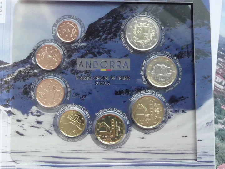 Euro set Andora zestaw menniczy x 8 2023