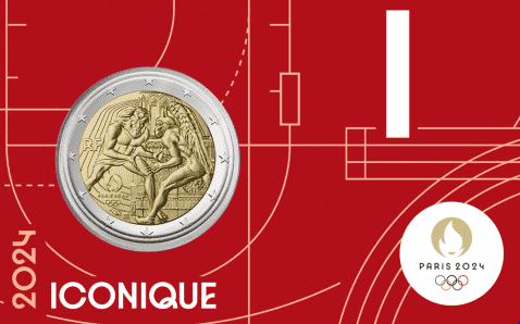 2 euro Francja Olimpiada Zapasy Herkules 2024