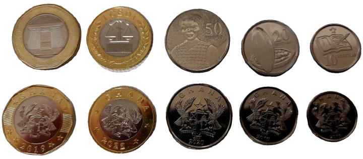 Zestaw menniczy Ghana x 5 2016+