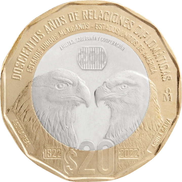 Meksyk 20 peso Orły Mex + USA 2023