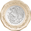 Meksyk 20 peso Orły Mex + USA 2023