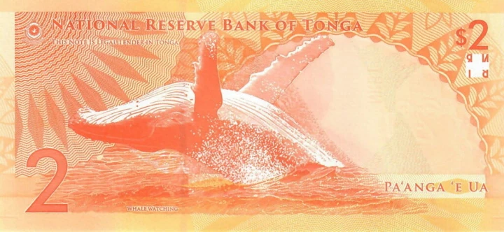 Tonga 2 Paanga Wieloryb Tupou I 2023 P-50