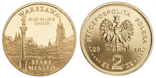 2 zł Warszawa Stare Miasto 2010