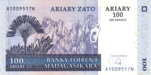 Madagaskar 100 ariary Rośliny 2004/16 P-86b