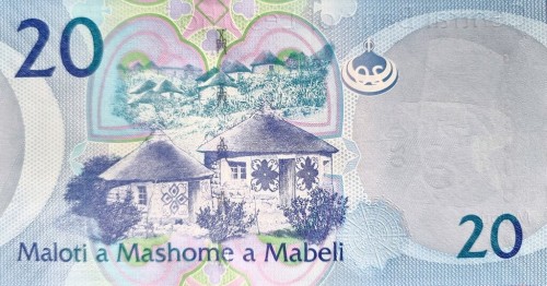 Lesotho 20 maloti Domki 2019 P-22c