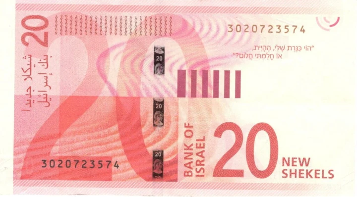 Izrael 20 szekli Rachel Bluwstein 2021 P-65b