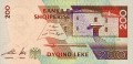 Albania 200 leke Naim Frashieri 2001 P-67a
