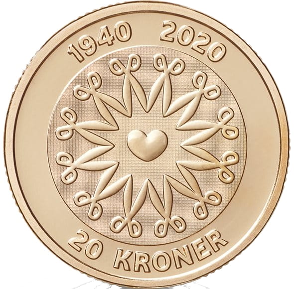 Dania 20 koron 80 ur Królowej 2020