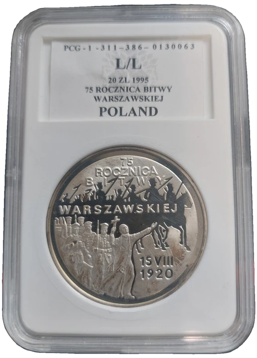 20 zł 75. rocznica Bitwy Warszawskiej 1995 PCG/L