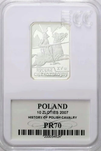 10 zł Rycerz ciężkozbrojny 2007 PR70