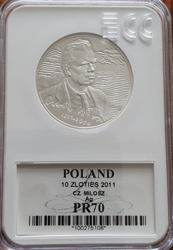 10 zł Czesław Miłosz 2011 PR70