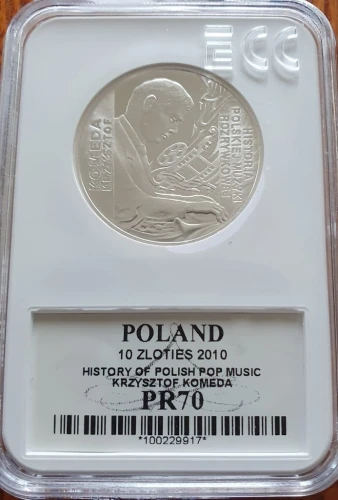 10 zł Krzysztof Komeda 2010 PR70