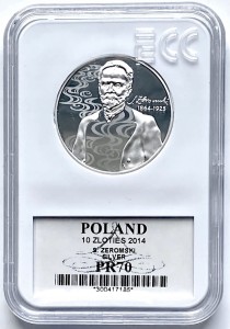 10 zł 150 rocznica urodzin Stefana Żeromskiego 2014 (1)