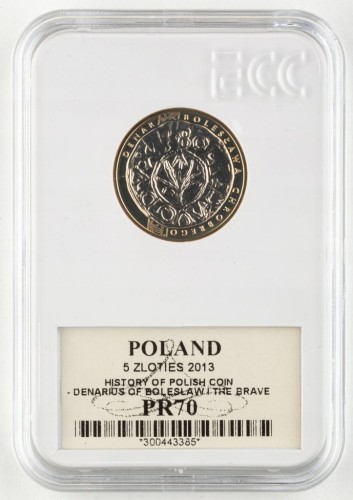 5 zł Denar Bolesława Chrobrego 2013 PR70