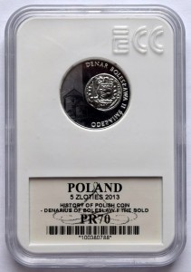 5 zł Historia Monety Polskiej Denar Bolesława II Śmiałego 2013 (1)