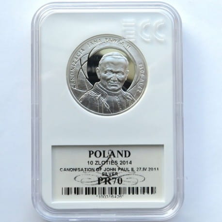 10 zł Kanonizacja Jana Pawła II 2014 PR70