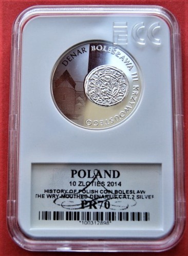 10 zł Denar typu 2. Bolesława Krzywoustego  2014 PR70