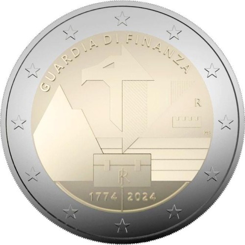2 euro Włochy 250 r. Gwardii finansowej 2024