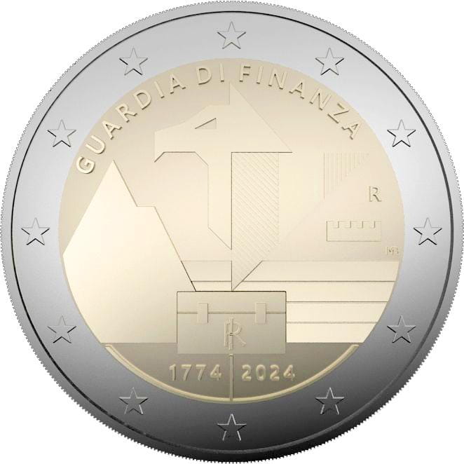2 euro Włochy 250 r. Gwardii finansowej 2024