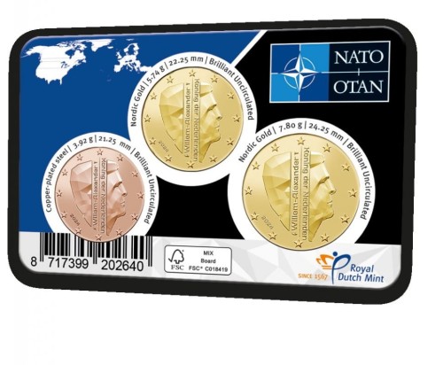 Euro set HOLANDIA x 3 75 lat NATO 2024