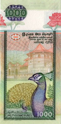 Sri Lanka 1000 Rupii Słoń 2006 P-120d