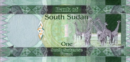 Sudan Południowy 1 funt Żyrafy 2011/2013 P-5