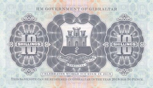 Gibraltar 10 szylingów Skała 2018 P-41