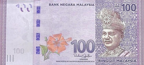 Malezja 100 Ringgit Góry 2023 P-56d