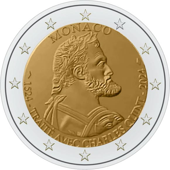 2 euro Monako 500 lat Traktatu z Burgos 2024