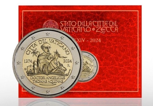 2 euro Watykan Św. Franciszek z Akwinu 2024