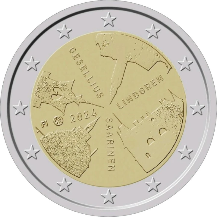 2 euro Finlandia Architektura 2024