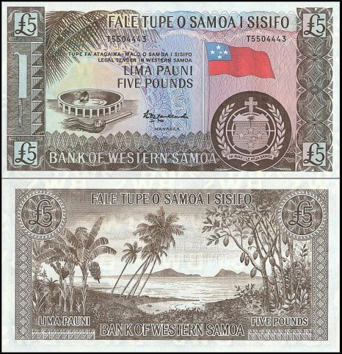 Samoa Zachodnie 5 tala Plaża 2020 P-15c S