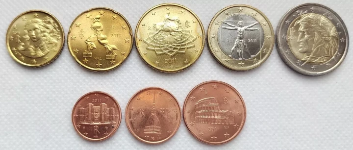 Euro set Włochy zestaw menniczy x 8 2011