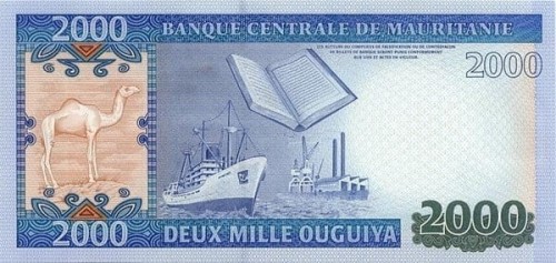 Mauretania 500 Ouguiya Stocznia 2002 P-8c