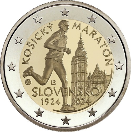 2 euro Słowacja 100 lat koszyckiego maratonu 2024