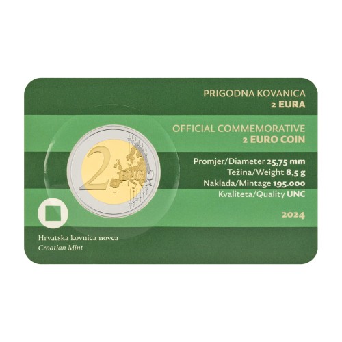 2 euro Chorwacja Stare miasto Varażdin 2024 coincard
