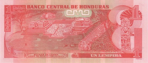 Honduras 1 lempira Ruiny 2019 P-96d
