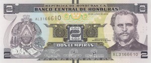 Honduras 2 lempira Marco Aurelio Soto  2019 P-97d