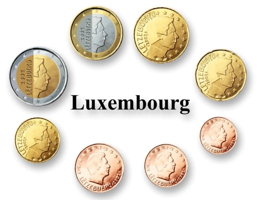 Euro set Luksemburg zestaw menniczy x 8 2012