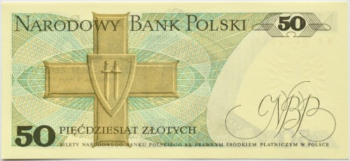 PRL 50 zł Karol Świerczewski 1975 P-142a.2 BR