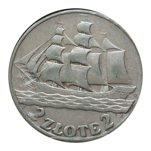 2 złote Żaglowiec 1936