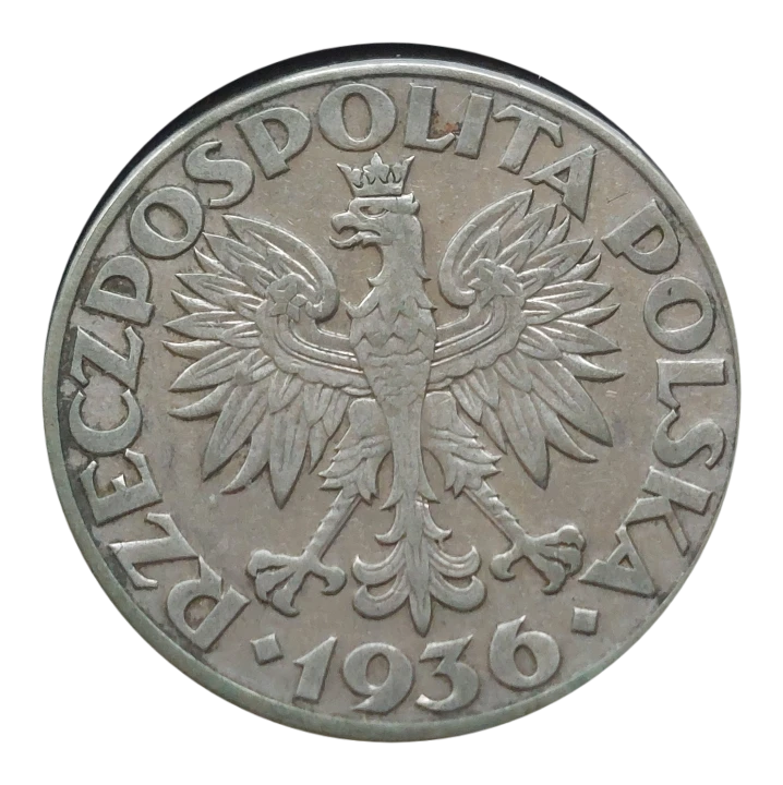 2 złote Żaglowiec 1936