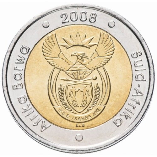 RPA 5 randów Nelson Mandela 2008